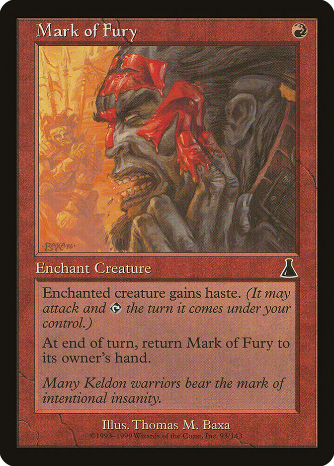 Mark of Fury (Urza's Destiny) 