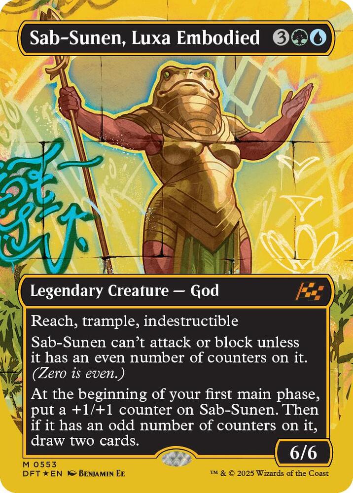 Sab-Sunen, Luxa Embodied 553/291 (Aetherdrift)  - Borderless First-Place Foil