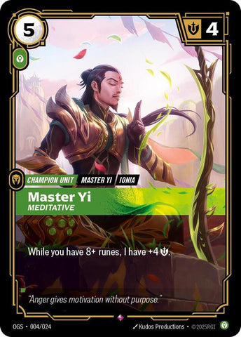 Master Yi Meditative (Origins: Proving Grounds) 
