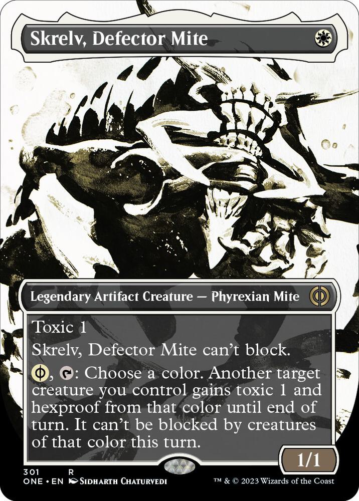 Skrelv, Defector Mite 301 (Phyrexia: All Will Be One)  - Borderless Foil