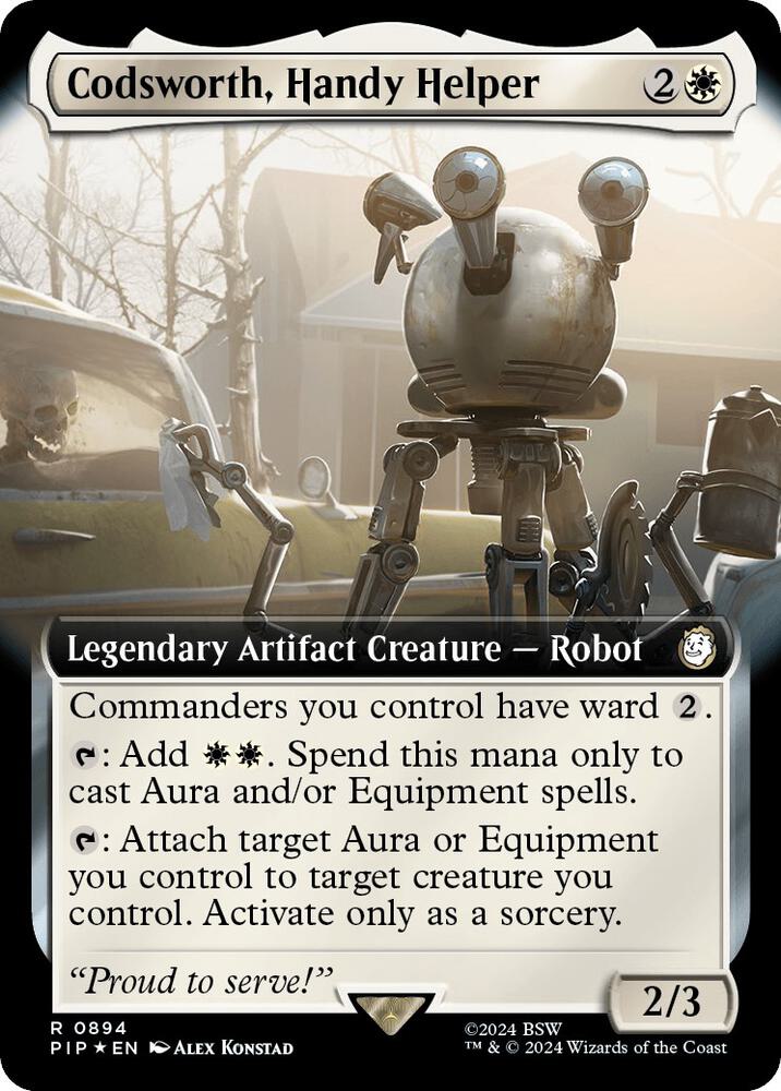 Codsworth Handy Helper Extended Art Surge Foil (Universes Beyond: Fallout)  - Foil
