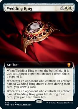 Wedding Ring Extended Art (Commander: Innistrad: Crimson Vow) 