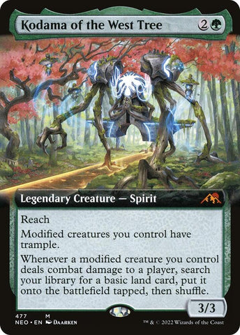 Kodama of the West Tree Extended Art (Kamigawa: Neon Dynasty) 