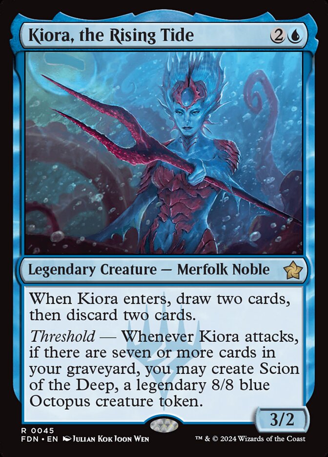 Kiora, the Rising Tide 45 (Foundations)  - Foil