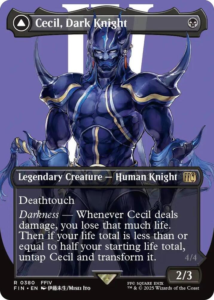 Cecil Dark Knight Borderless (FINAL FANTASY)  - Foil