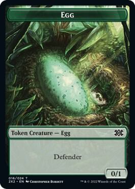 Egg Phyrexian Golem Double Sided Token 16 // 21 (Double Masters 2022)  - Foil