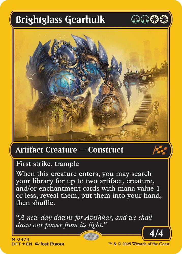 Brightglass Gearhulk First Place Foil (Aetherdrift)  - Foil
