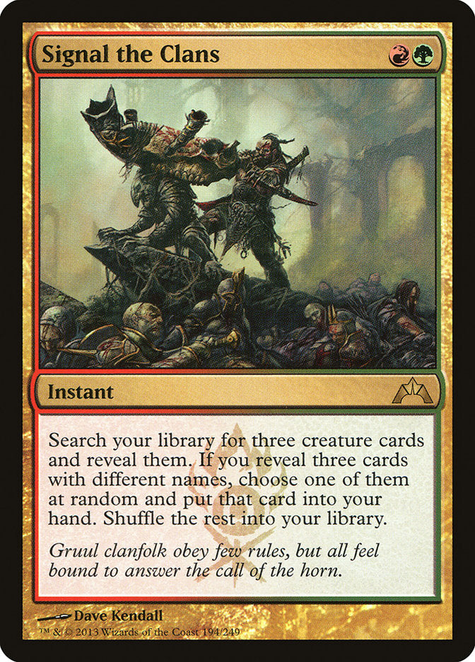 Signal the Clans (Gatecrash)  - Foil