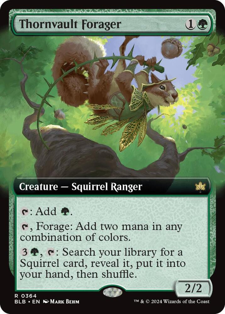 Thornvault Forager 364 (Bloomburrow)  - Extended Art