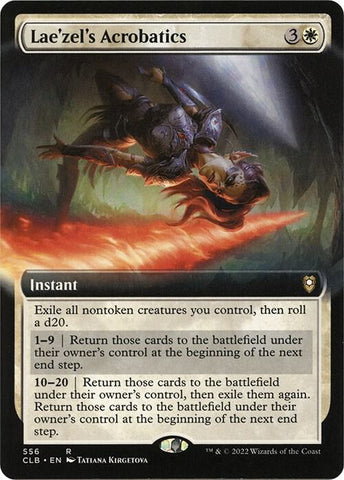 Laezels Acrobatics Extended Art 556 (Commander Legends: Battle for Baldur's Gate) 