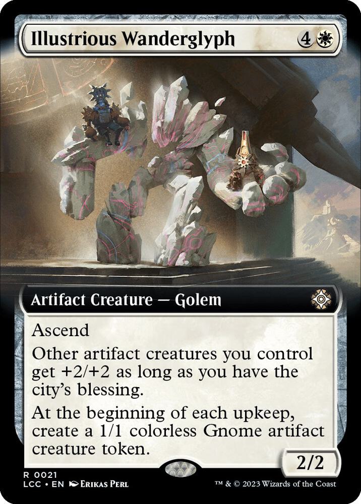 Illustrious Wanderglyph Extended Art (Commander: The Lost Caverns of Ixalan) 