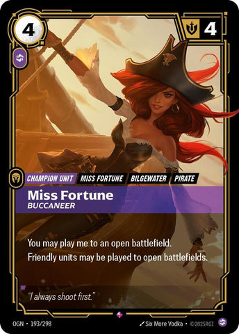 Miss Fortune Buccaneer (Origins)  - Foil