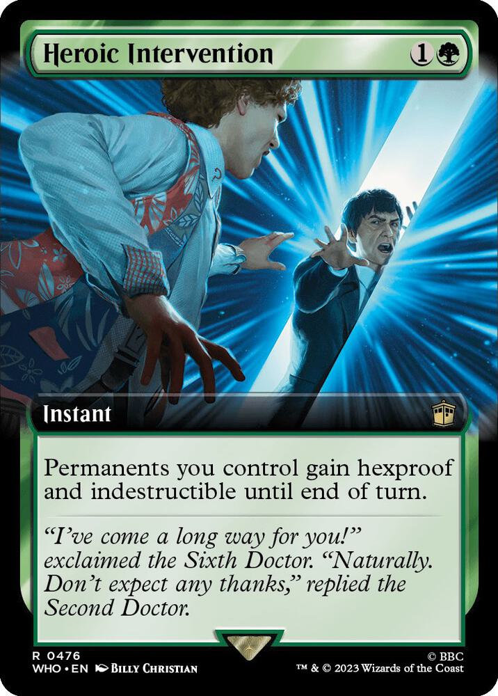 Heroic Intervention Extended Art (Universes Beyond: Doctor Who)  - Foil