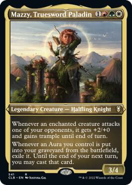 Mazzy Truesword Paladin Foil Etched 541 (Commander Legends: Battle for Baldur's Gate)  - Foil