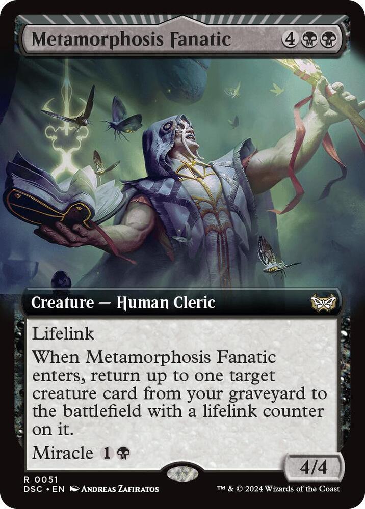 Metamorphosis Fanatic Extended Art (Commander: Duskmourn: House of Horror) 