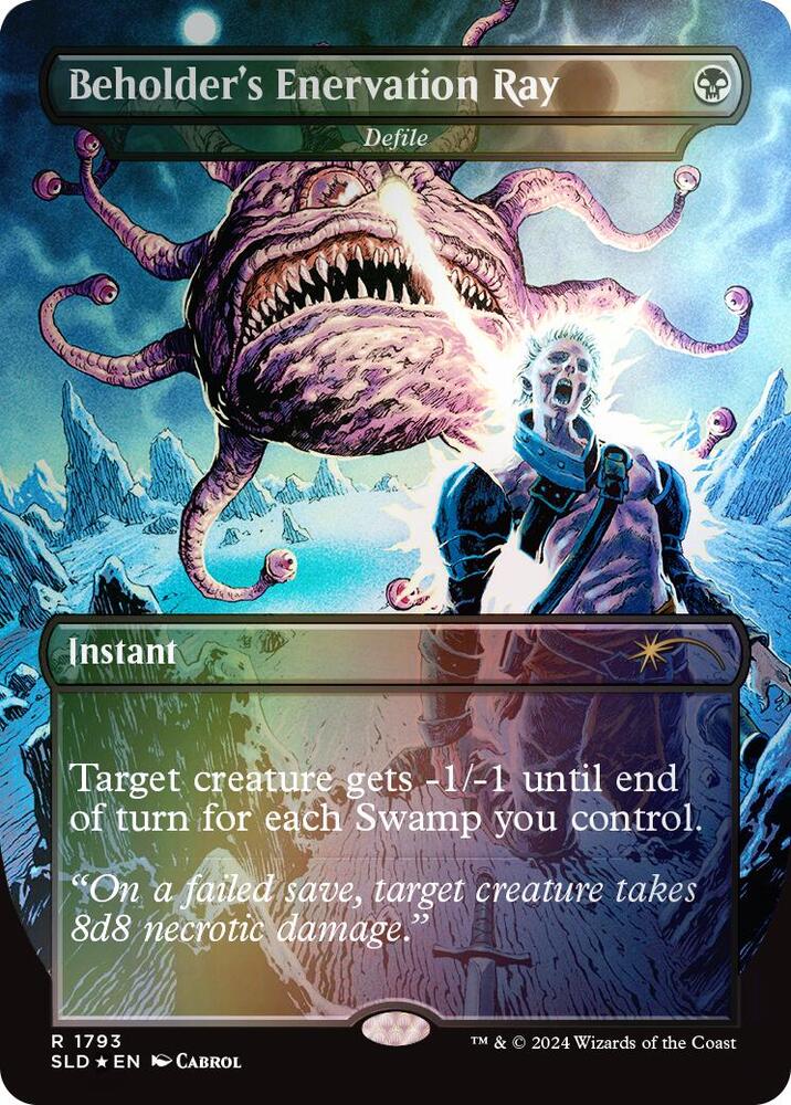 Beholders Enervation Ray Defile Rainbow Foil (Secret Lair Drop Series)  - Foil