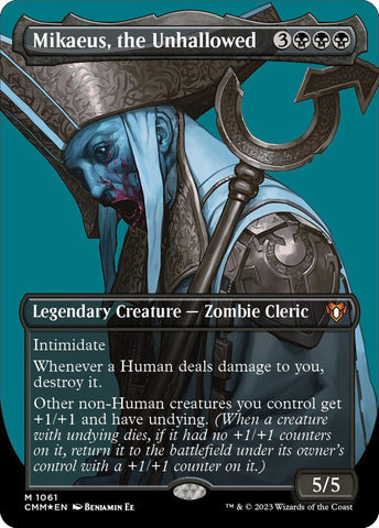 Mikaeus, the Unhallowed 1061/451 (Commander Masters)  - Borderless Textured Foil