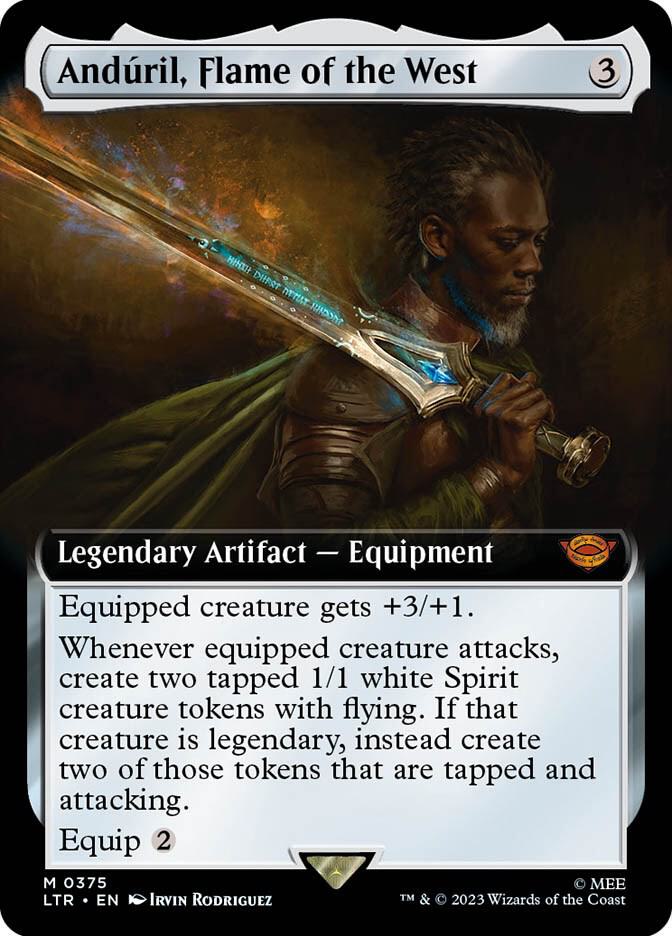 Anduril Flame of the West Extended Art (Universes Beyond: The Lord of the Rings: Tales of Middle-earth) 