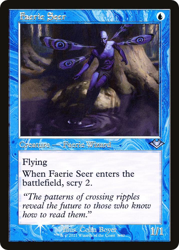 Faerie Seer Retro Frame (Modern Horizons)  - Foil