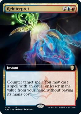 Reinterpret Extended Art (Commander 2021) 