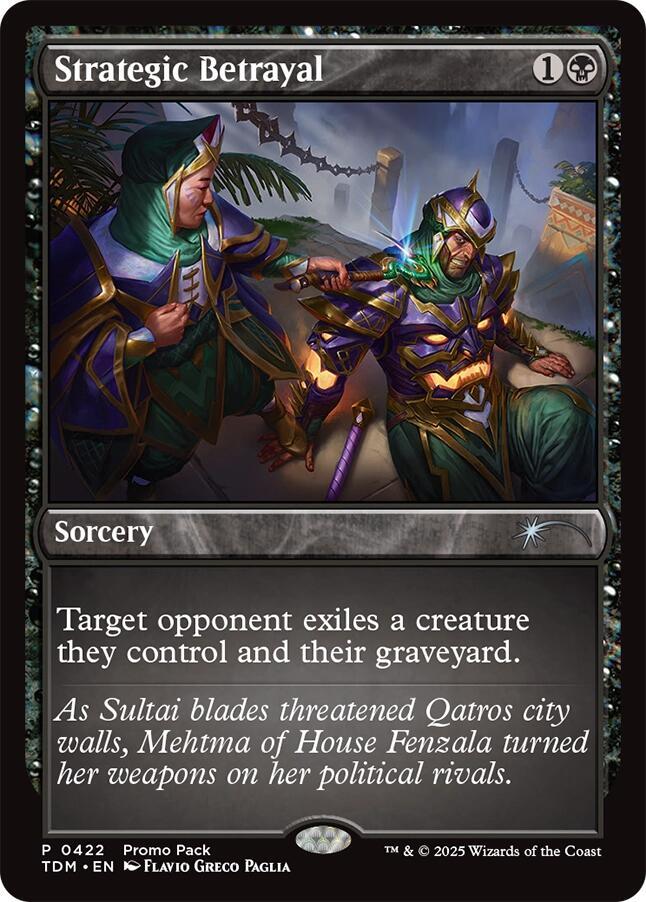 Strategic Betrayal (Promo Pack: Tarkir: Dragonstorm)  - Foil