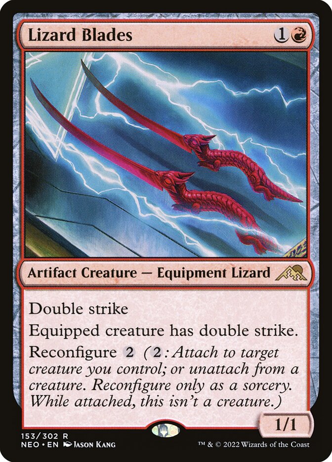 Lizard Blades (Kamigawa: Neon Dynasty)  - Foil