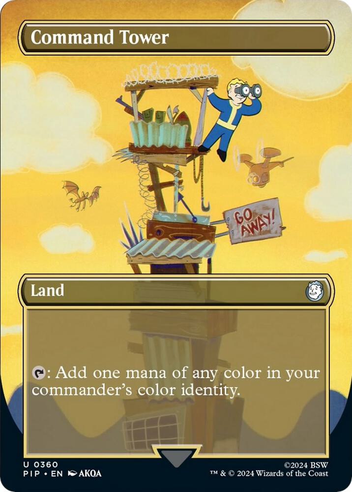 Command Tower Borderless (Universes Beyond: Fallout)  - Foil