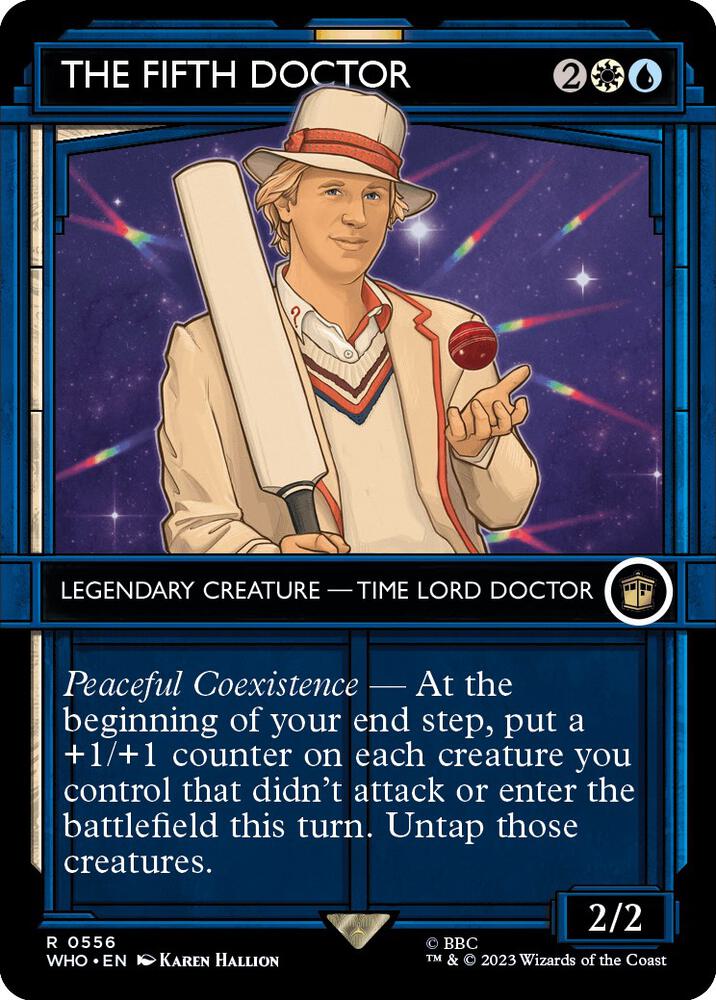 The Fifth Doctor Showcase 556 (Universes Beyond: Doctor Who)  - Showcase Foil