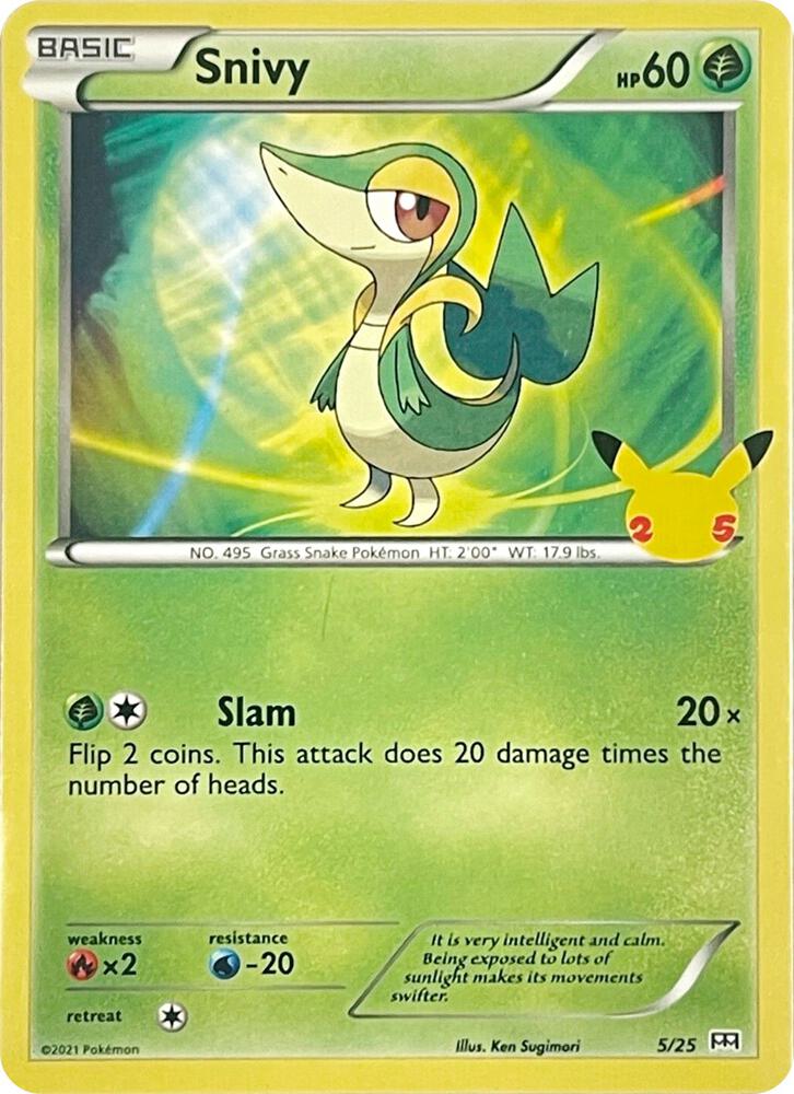 Snivy 005/025 (McDonald's 25th Anniversary Promos) 