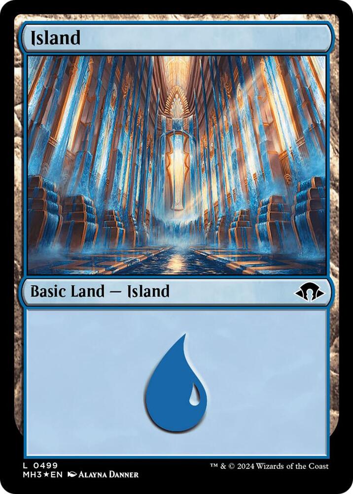 Island 0499 Ripple Foil (Modern Horizons 3)  - Foil