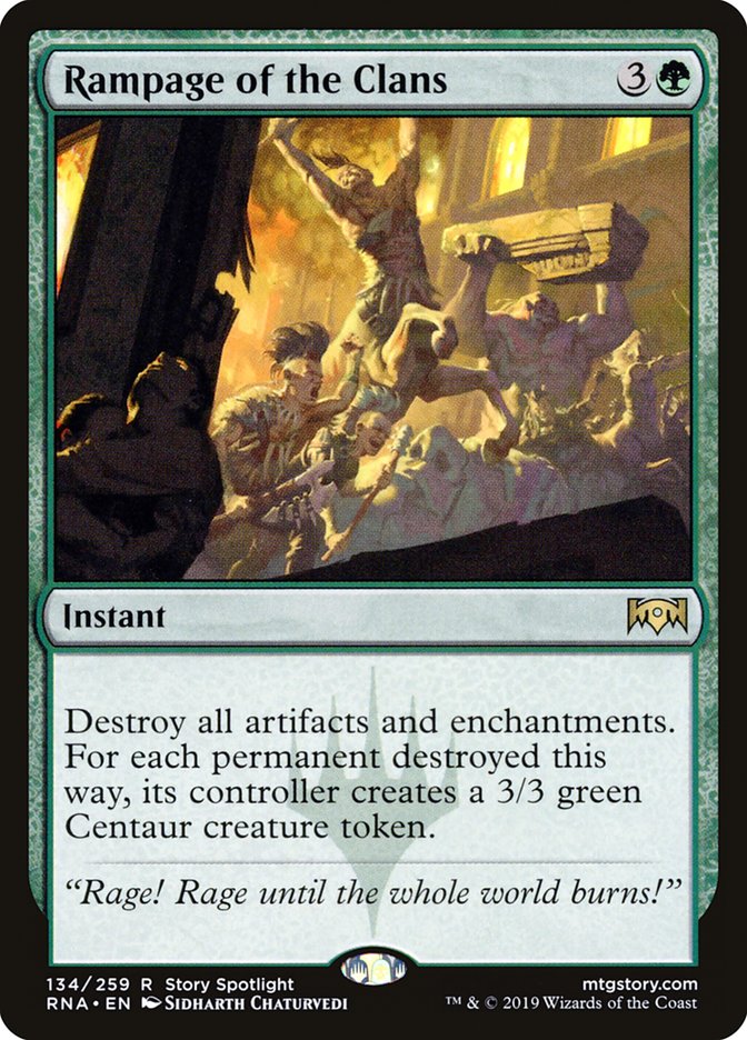 Rampage of the Clans (Ravnica Allegiance)  - Foil