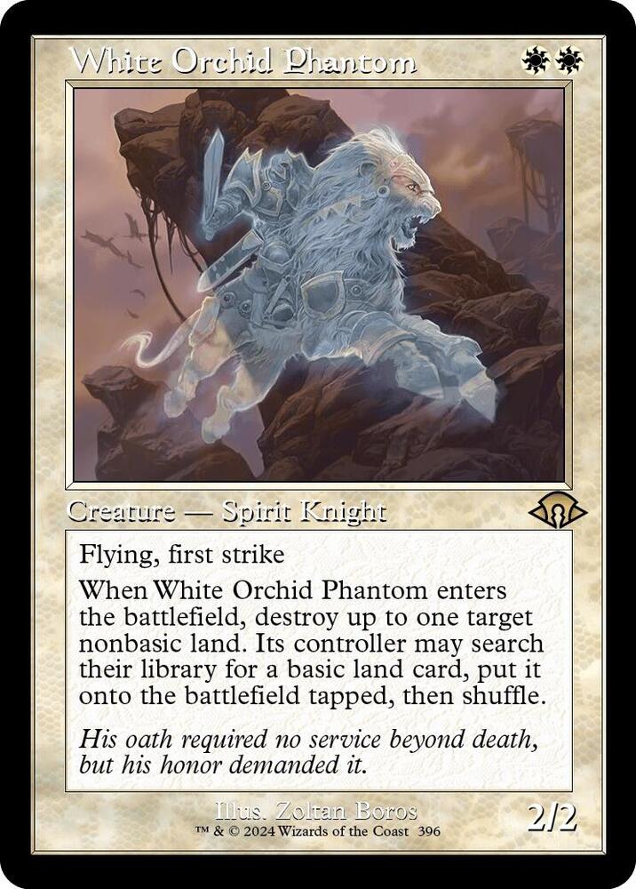 White Orchid Phantom Retro Frame (Modern Horizons 3) 