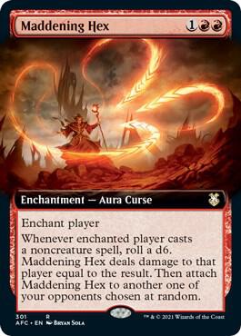 Maddening Hex Extended Art (Commander: Adventures in the Forgotten Realms) 