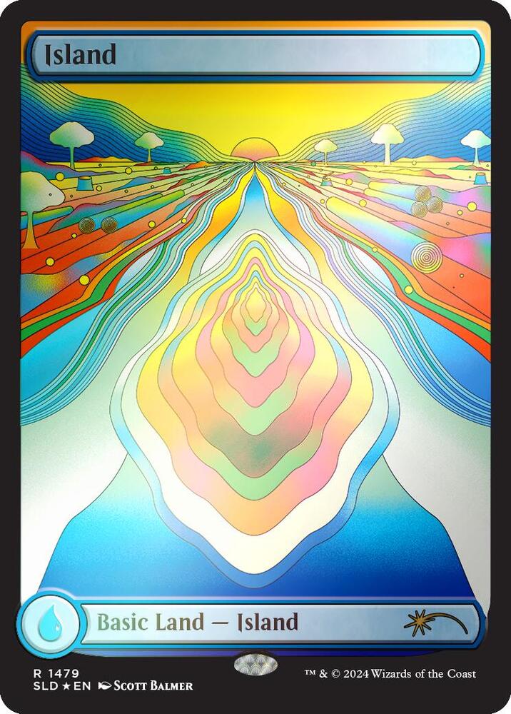 Island 1479 Rainbow Foil (Secret Lair Drop Series)  - Foil
