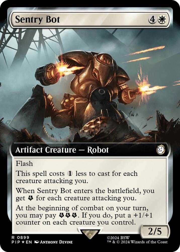 Sentry Bot Extended Art Surge Foil (Universes Beyond: Fallout)  - Foil