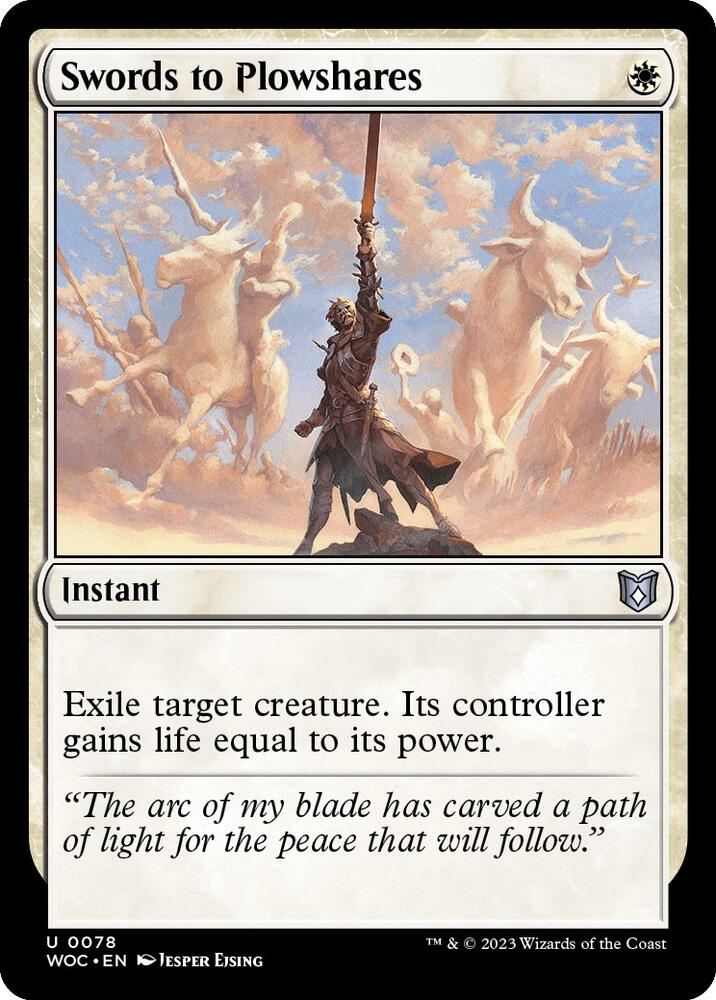 Swords to Plowshares (Commander: Wilds of Eldraine) 