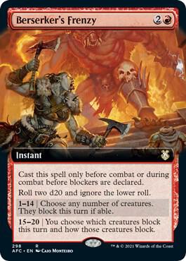 Berserkers Frenzy Extended Art (Commander: Adventures in the Forgotten Realms) 
