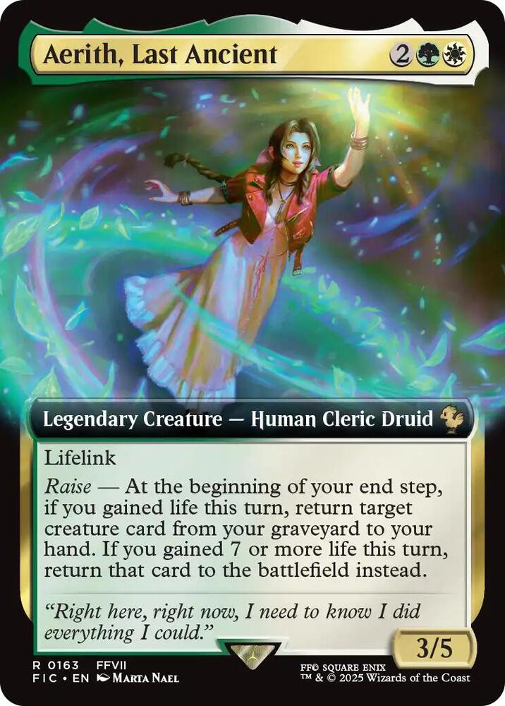 Aerith Last Ancient Extended Art (Commander: FINAL FANTASY) 