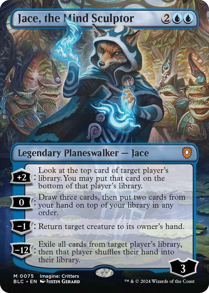 Jace, the Mind Sculptor 75 (Commander: Bloomburrow)  - Borderless