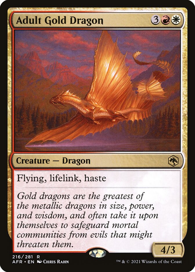 Adult Gold Dragon (Adventures in the Forgotten Realms) 