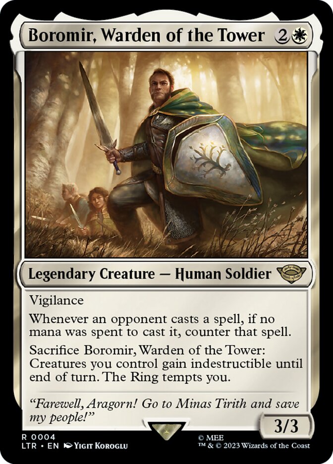 Boromir, Warden of the Tower (Universes Beyond: The Lord of the Rings: Tales of Middle-earth) 