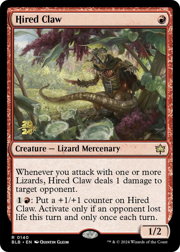 Hired Claw 140s/160 (Prerelease Cards)  - Foil