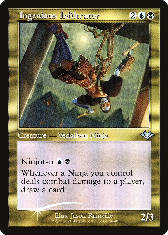 Ingenious Infiltrator 28/40 (Modern Horizons)  - Retro Foil