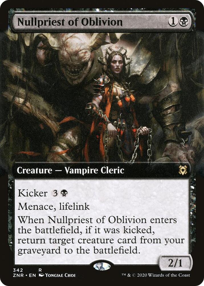 Nullpriest of Oblivion Extended Art (Zendikar Rising) 