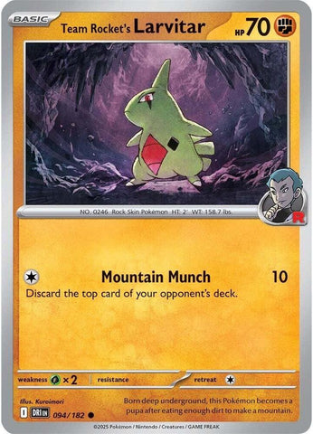 Team Rocket's Larvitar 094/182 (SV10: Destined Rivals) 