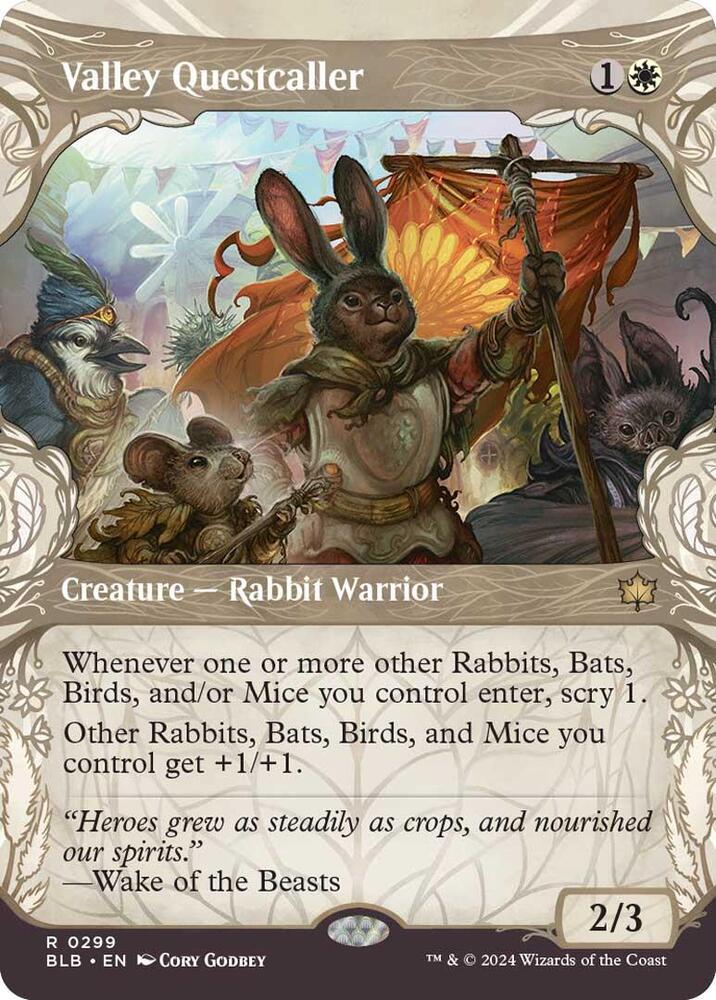 Valley Questcaller Showcase (Bloomburrow)  - Foil