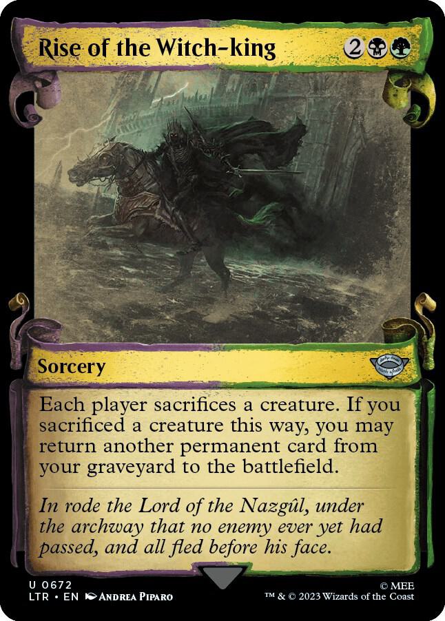 Rise of the Witch king Showcase Scrolls (Universes Beyond: The Lord of the Rings: Tales of Middle-earth)  - Foil