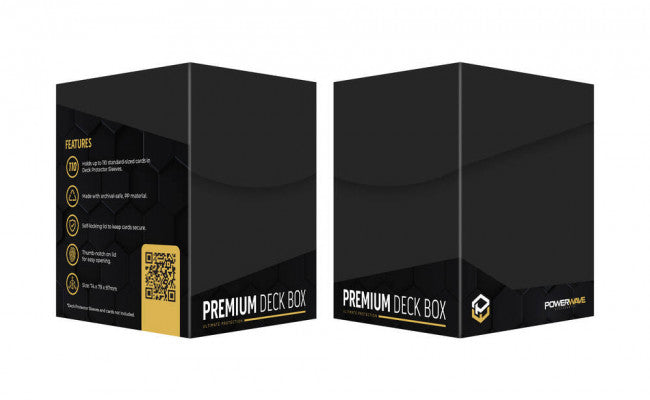 Powerwave Deck Box - Black ( Standard Card TCG 100+ )