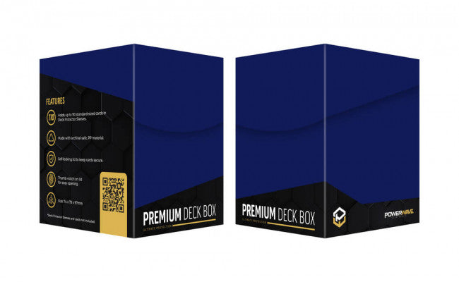 Powerwave Deck Box - Blue ( Standard Card TCG 100+ )