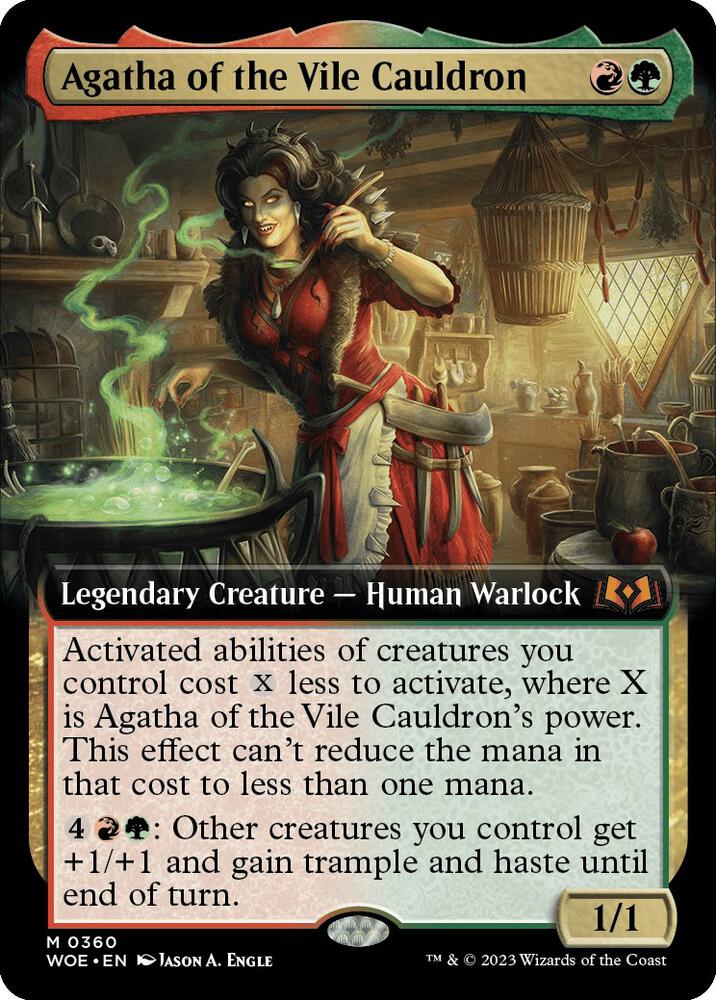 Agatha, of the Vile Cauldron 360 (Wilds of Eldraine)  - Extended Art Foil